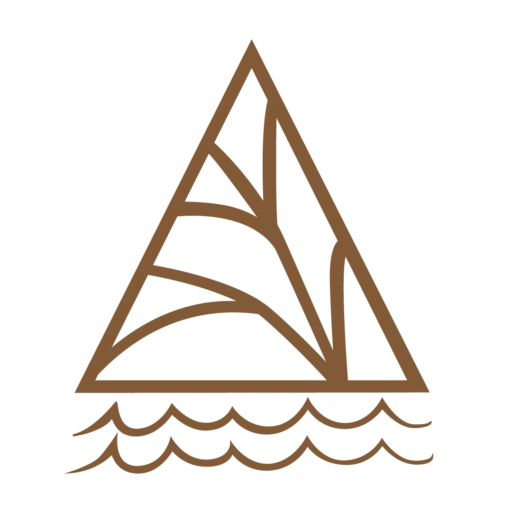 Logo di TERRABUCCI: una montagna stilizzata con motivi naturali che evocano casa, foglia e viaggio su onde morbide – simbolo di un’ospitalità poetica e consapevole